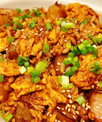 糖醋土豆雞蛋燴飯