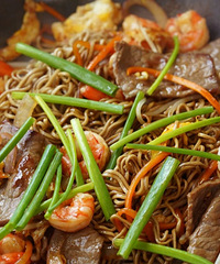 三鮮蕎麥炒面