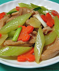 "西芹炒雞柳"