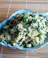 嘟妈——蘑菇青菜饭