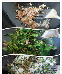 青菜咸肉炒饭呃