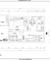 "56方3室2厅,钢琴转角沙发走入式衣柜2米大床一个都不能少"