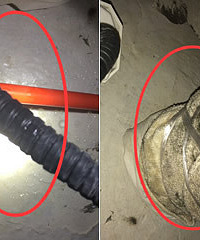 楼上马桶往我家滴脏水 毛巾都堵不住了(图)