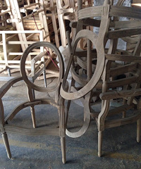 参观家具厂家 各种家具白胚开眼界