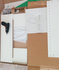 DIY宜家利兰根镜柜过程多图