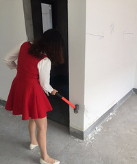 【装修日记】开工了 女汉子大锤挥起来