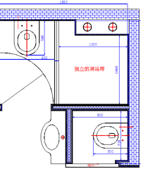 "单卫生间变成双卫生间"