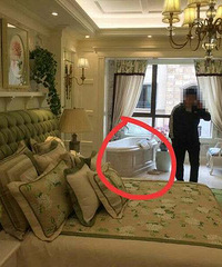 胆子够大的!你老婆同意把浴缸放在阳台上吗?