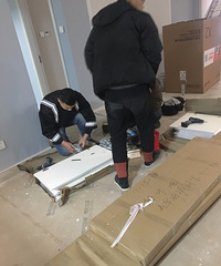 等啊等 终于柜门安装完毕