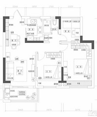 "82平米清新三居室、这种清新风格夏天自带解暑功能"