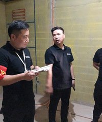 工地大阅兵丨中博装饰工地巡查组走进富阳大区环标在建工地