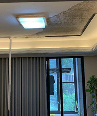 可怕!城西某精装房吊顶脱落,朋友圈都刷屏了