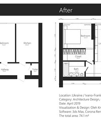 74.1m������һ����ס�ı��䣡