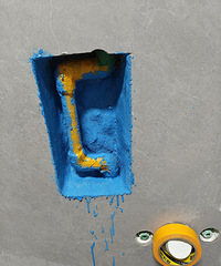 ���Ժ�©ǽ����Բ���ˮ����ˣ�ˢ�Ϸ�ˮ���������΢����