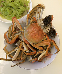 "大闸蟹吃起"