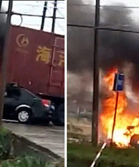 �����⳵��ȼ �ֳ�һƬ�𺣣�