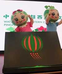 "重磅!西瓜灯节logo和吉祥物顶呱呱、笑嘻嘻今天正式和大家见"