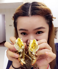自家养的,就是不一样公的有膏