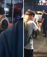 �����ˣ�����л�����һȺ���ڳ���·������