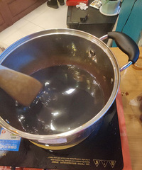 是妈妈的小棉袄了 熬了几个小时的阿胶糕大功告成!