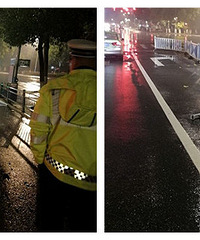 ��ҹ����һ���Ÿ��뻤����ײ�� �������ˣ�