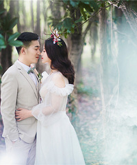 11月份的时候在嘉兴甪里拍的婚纱照 有点冷但是效果很满意