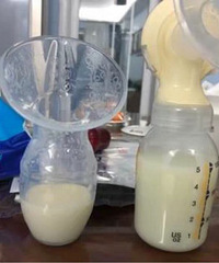 这个接奶神器好用到爆!奶水哗哗哗的流下来一点不浪费