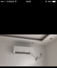 求助!壁挂式空调可以把管子隐藏到机器后边吗?