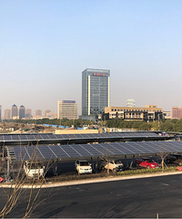装配式光储充智慧太阳能车棚.光伏发电、汽车充电、停车解决方案