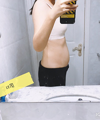 痛苦!孕7个月 逃不掉的妊娠纹的还是来了...