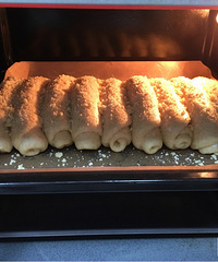 自己做酸奶酥粒排包 成品也太诱人的吧