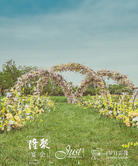 一场超级浪漫的草坪婚礼 圆了新人的户外婚礼梦!