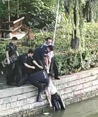 才古!嘉兴有女孩子跳河被捞起来了 据说是考试没考好 才18岁