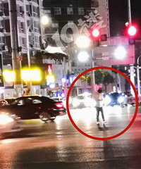 ���գ��л���·�����Ҵ���ײ