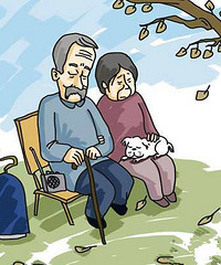 心疼 姑姑车祸被撞 丈夫一心打牌 儿子毫无担当