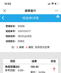 免疫球蛋白E翻一番