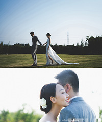 婚纱照预告出来了 满意的不知道该怎么形容