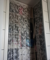 家里都是简约型家具 主卧是做了衣帽间 为了挡一下灰尘