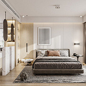 卧室效果图很喜欢