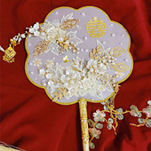 花两个小时做的团扇