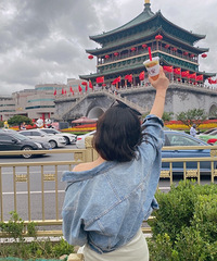 国庆最满意的照片 身材很好的小姐姐没错了