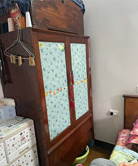 这套家具是我妈和我爸结婚的时候定婚物品 爸爸自己做的