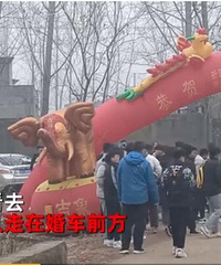 姐姐结婚弟弟班里男生全出动送亲 网友替新郎压力大