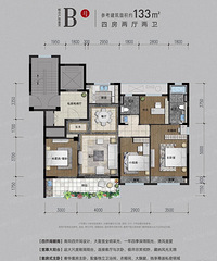 133平的全屋定制 大概多少费用能搞定?中等装修就行!