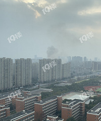 啥情况?同济大学对面有小区着火了 火势还挺大!