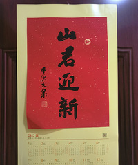 家里新年装扮+虎年大吉 还有19楼送的挂历