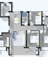 ���ӡ��136ƽ��ŷ��װ�� Ч����ǰһ��