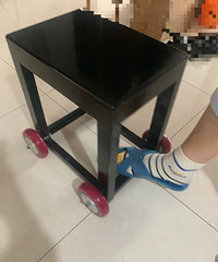 老爸心灵手巧的改造!加个轮子!