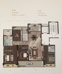 等待2年半的堂终于要交付了 先来个户型图 挺好的不用做基装