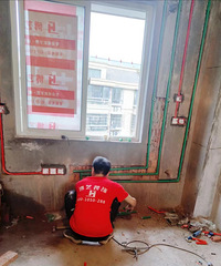 水电完工!两位师傅很敬业很给力 项目经理也很负责任
